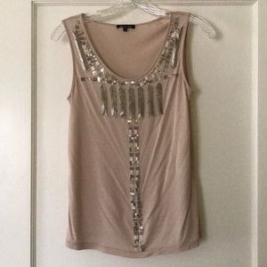 Embellished cotton-blend tank purchased in Italy